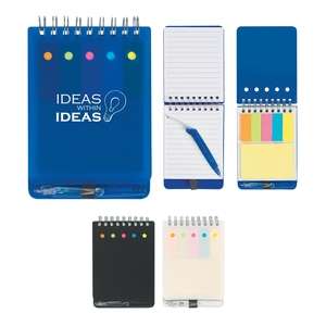 Custom Promotional Spiral Jotter with Sticky Notes, Flags & Pen