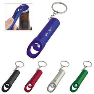 Aluminum LED Flashlight with Bottle Opener 