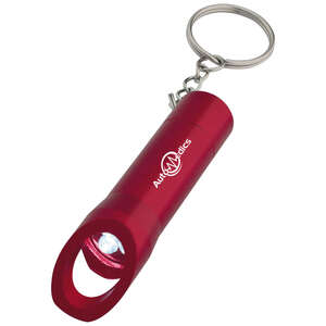 Custom Promotional Aluminum LED Flashlight with Bottle Opener