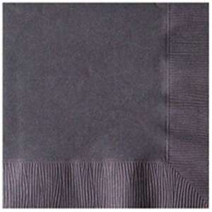Colored 2-Ply Beverage Napkins - Foil Imprint Black