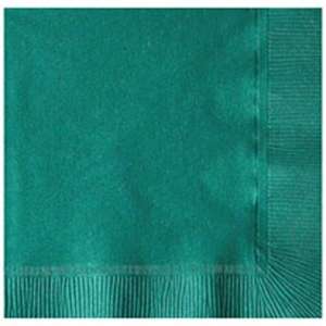 Colored 2-Ply Beverage Napkins - Foil Imprint Green, Jade