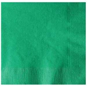 Colored 2-Ply Beverage Napkins - Foil Imprint Green, Hunter
