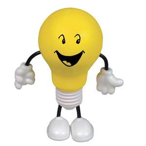 Custom Promotional Lightbulb Figure Stress Ball