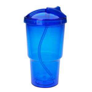 16 oz. Double Wall Travel Tumbler with Straw 