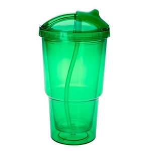 16 oz. Double Wall Travel Tumbler with Straw 