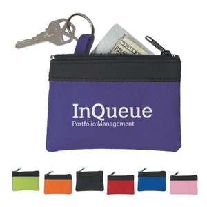 Custom Promotional Zippered Coin Pouch