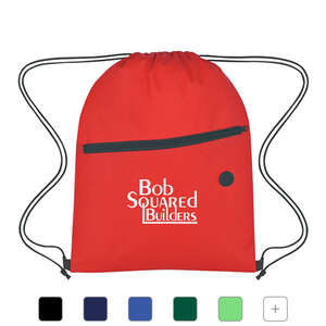 Custom Promotional Non-Woven Hit Sports Pack with Front Zipper