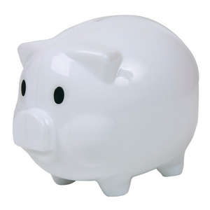 Piggy Bank White