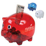 Imprinted Unique Desktop Items - Piggy Bank