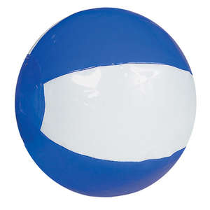 16" 2-Tone Beach Ball White/Blue