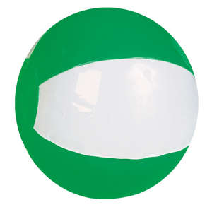 16" 2-Tone Beach Ball White/Green