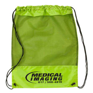 Custom Promotional Mesh Panel Drawstring Backpack