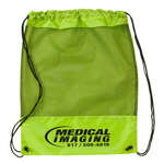 Custom Backpacks - Mesh Panel Drawstring Backpack