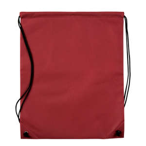 Nonwoven Drawstring Cinch-Up Backpack Burgundy