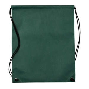Nonwoven Drawstring Cinch-Up Backpack Green, Hunter