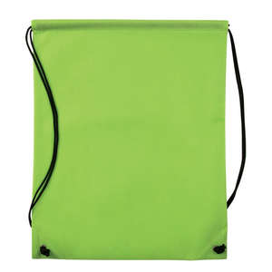Nonwoven Drawstring Cinch-Up Backpack Green, Lime
