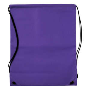 Nonwoven Drawstring Cinch-Up Backpack Purple