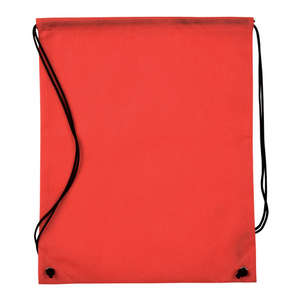 Nonwoven Drawstring Cinch-Up Backpack Red
