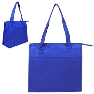Insulated Triangle Nonwoven Shopper Blue, Reflex