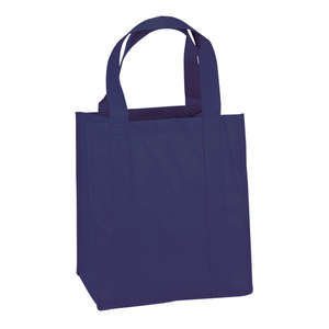 Atlas Nonwoven Grocery Tote Blue, Navy