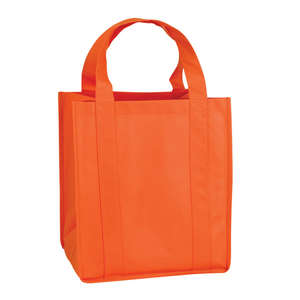 Atlas Nonwoven Grocery Tote Orange