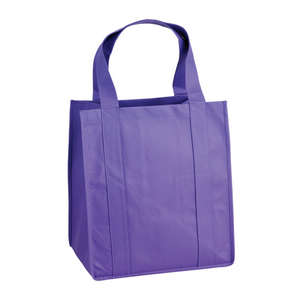 Atlas Nonwoven Grocery Tote Purple