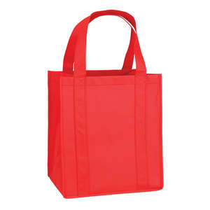 Atlas Nonwoven Grocery Tote Red