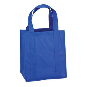 Atlas Nonwoven Grocery Tote Blue, Reflex