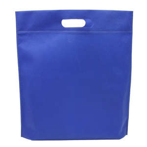 Die Cut Handle Tradeshow Nonwoven Tote Blue, Reflex
