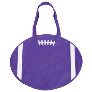 RallyTotes Football Tote Purple