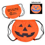 Promotional Backpacks - PartyTime Pumpkin Drawstring Backpack