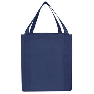 Saturn Jumbo Nonwoven Grocery Tote Blue, Navy
