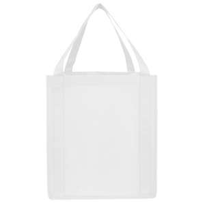 Saturn Jumbo Nonwoven Grocery Tote White