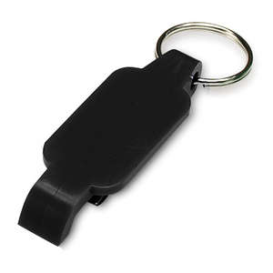 Bottle Opener Key Chain Black