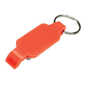 Bottle Opener Key Chain Red
