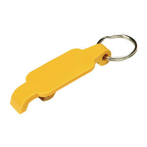 Bottle Opener Key Chain Yellow