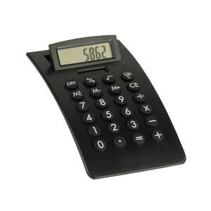 Curved Desktop Calculator Black
