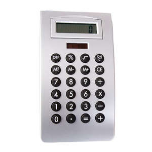 Curved Desktop Calculator Silver