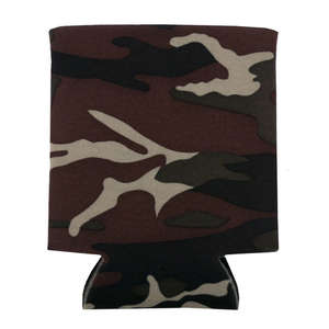 Folding Can Cooler Sleeve Camouflage/Black
