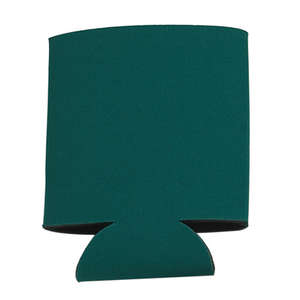 Folding Can Cooler Sleeve Green, Hunter/Black