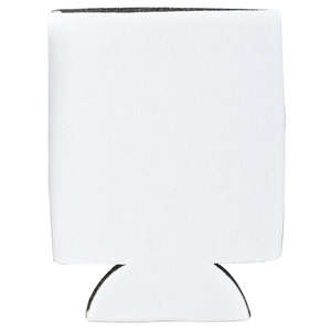 Folding Can Cooler Sleeve White/White