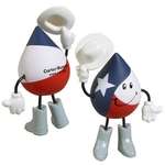 Custom Stick Figure Stress Balls - Texas Figure Stress Ball