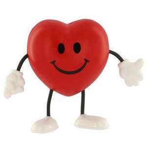 Custom Promotional Valentine Heart Figure Stress Ball