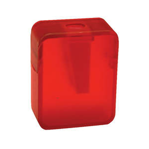Rectangular Pencil Sharpener Red
