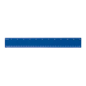 12" Plastic Ruler Blue
