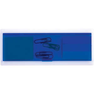 Sticky Note and Paper Clip Ruler Case Blue
