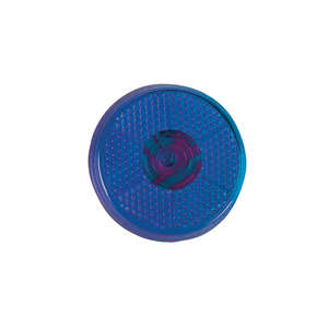 Round Flashing Button Blue