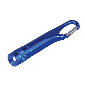 Mini Metal Carabiner Flashlight Blue