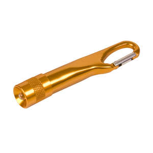 Mini Metal Carabiner Flashlight Gold