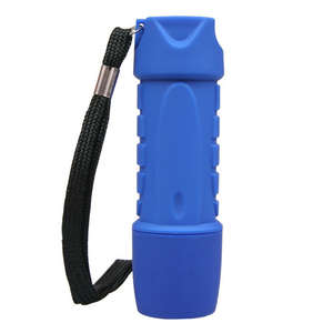 Rubberized Flashlight Blue